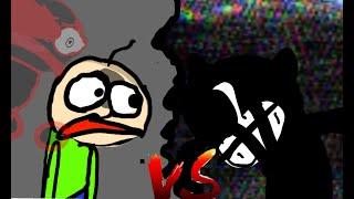 Baldi vs cartoon cat (FlipaClip animation)