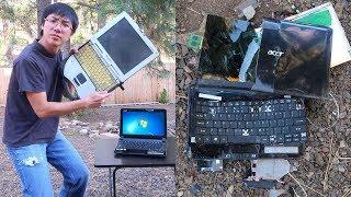 SMASHING A LAPTOP WITH A LAPTOP