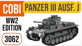 COBI 3062 World of Tanks Panzer III - PzKpfw III Ausf. J Speed Build | Lego Competitor