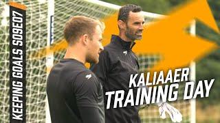 Side-Volleys, Saves & Secret GK Gloves! - Training with Kaliaaer | KG9EP7