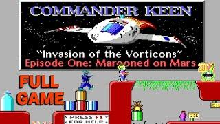 Frog Daddies & Jumping Dogs! Full Game || Commander Keen 1 - Marooned on Mars (1990) WITH COMMENTARY