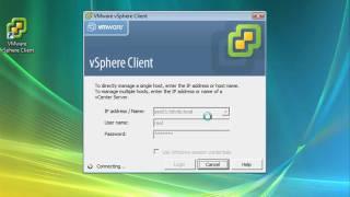 VMware vSphere Administration CBT - Connecting To ESX or vCenter