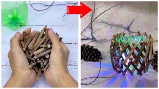 8 DIY home ideas. Crafts from tree branches with their own hands.