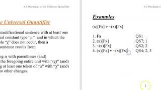 4.3c Quantificational Symbolization 3: Mechanics of the Universal Quantifier