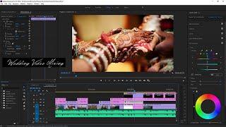 premiere pro wedding video editing || premiere pro video editing tutorial in hindi