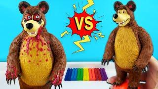 Scary BEAR Evil formFrom the game Masha and the Bear.exe cartoon. We sculpt figures from plasticine