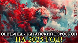 ОБЕЗЬЯНА - 2025 ГОД! КИТАЙСКИЙ ГОРОСКОП! ЛЮБОВЬ/ФИНАНСЫ/ЗДОРОВЬЕ/РЕКОМЕНДАЦИИ