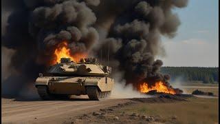 Dramatic Moment for Russia! M1A2 ABRAMS destroy Russian base