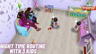 Evening Routine With 3 Kids  | The Sims Freeplay