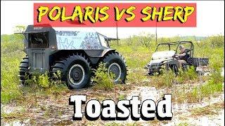 Sherp vs Polaris ranger in a 4 x 4 offroad Mudbog Race & obstacle course