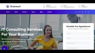 Braintech - Technology & IT Solutions WordPress Theme | IT Company Startup WordPress theme