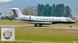 Gulfstream G650ER N288Z Take-Off from Bern, Switzerland