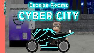 Escape Rooms Cyber City Walkthrough (NAKAYUBI) | 脱出ゲーム