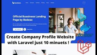 How to Create Company Profile Website with Laravel Faster