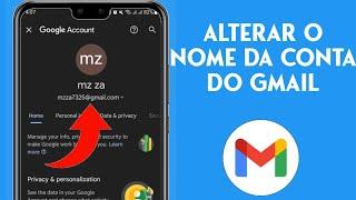 COMO ALTERAR O NOME DO EMAIL NO GMAIL DO GOOGLE