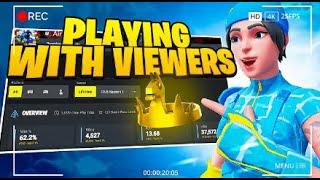 PLAYING WITH VIEWERS FOR 24 HOURS STRAIGHT!!! (NEW SEASON FORTNITE)