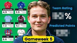 VARDY IN!? | FPL Winner's Gameweek 5 Team Reveal!  | Fantasy Premier League 2024/2025