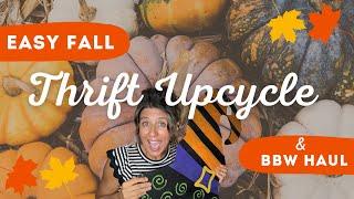 Fall Haull HALLOWEEN DIY THRIFT STORE UPCYCLE‼️Bath & Body Works Haul // Thrift store haul 