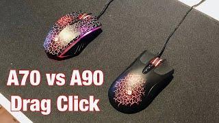 Bloody Mouse A90 vs A70 Drag Click Compare