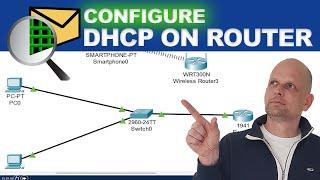 CONFIGURE DHCP ON ROUTER IN CISCO PACKET TRACER