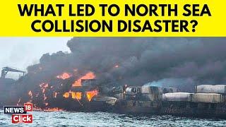 North Sea Collision - Latest: Search For Missing Cargo Ship Crew Member Ends As Fire Still Burns..