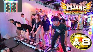 [PUMP IT UP PHOENIX] Tribe Attacker(트라이브 어택커) CO-OP X8 | World Record!