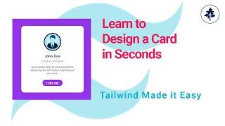 Design Card Component with Tailwindcss | Save Time and Build Easily | #tailwindcss #card #css3