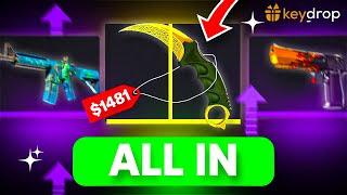 KEYDROP I PLAYED ALL IN BUT IT WENT...?! (Keydrop Promo Code 2024)