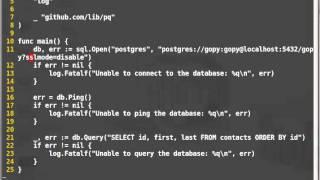 Using gopy to connect to PostgreSQL from Python without psycopg2.