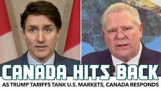 Canada Hits Back As Trump Tariffs Tank U.S. Markets