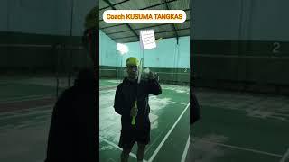 "NO DRUG" BADMINTON TECHNIQUE Demonstrated by Coach KUSUMA TANGKAS #shorts
