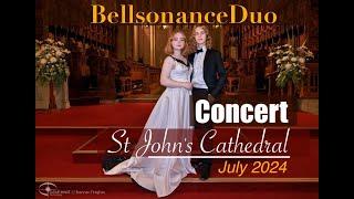 Amalia Safonova and Artemii Safonov. Concert at St John's Anglican Cathedral. July 2024