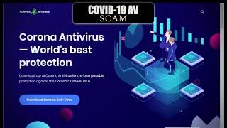 Don't install this AV | Corona Anti-Virus Scam