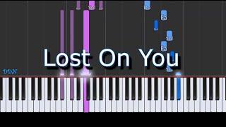 Lost on You Easy Piano Tutorial by Davide Di Napoli