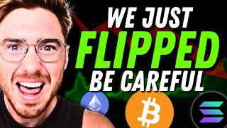 BITCOIN: WE JUST FLIPPED WAY TOO FAST!!!! (ACTUALLY URGENT)