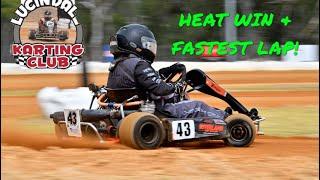 Dirt Kart Heat Win & Fastest Lap!  #speedway #dirtkart #gokart