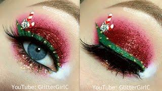 Glitter Glam Christmas Makeup