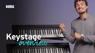 Korg Keystage overview - Poly aftertouch MIDI 2.0 keyboard controller