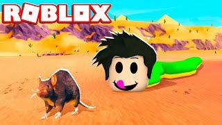 LOKIS COBRINHA ENGOLIU RATINHO | Roblox - Be a Snake