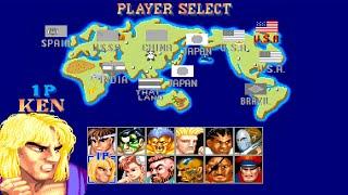 Street Fighter 2 Hyper Fighting  (Hardest / Arcade)  KEN