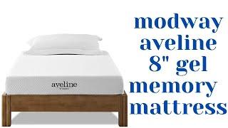 modway aveline 8" gel memory  mattress