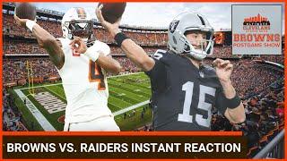 CLEVELAND BROWNS VS. LAS VEGAS RAIDERS INSTANT REACTION