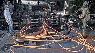 How Steel is made  ▶Amazing steel bars production in Pakistan