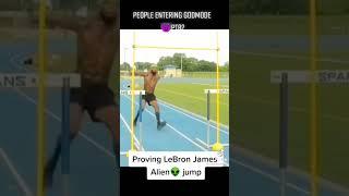 LeBron James alien jump