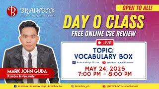 Brainbox Online Civil Service Review | Day 0 - May 24, 2025