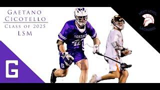 Gaetano Cicotello IL Top 50 Juniors - LSM - 2025 - Gonzaga Lacrosse - Pop Up and Grab GB v McDonogh