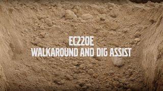 Volvo EC220E Crawler Excavator: Walkaround and Dig Assist.