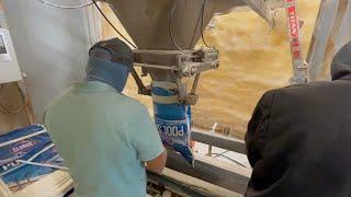 Bagging Salt into 40 Lb. Poly Bags