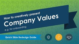 Creative Ways to Present Company Values in PowerPoint | Employee Onboarding