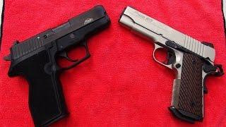 Sig Sauer Compact Nickel 1911 vs Sig Sauer P227 SAS Gen 2 (HD)